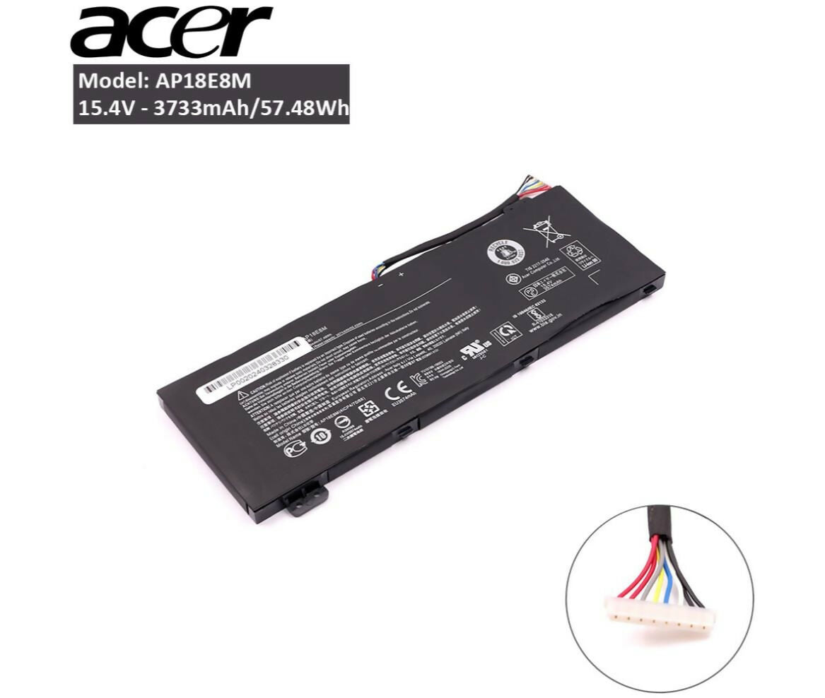 Laptop Battery | 15.4V 3.37Ah | Acer AP18E8M Original