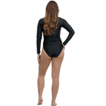 La Ola Long Sleeve Swimsuit - Black