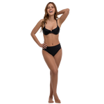 jade two piece bikini set in black