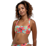 Lucia halter Bikini Top in Floral