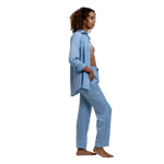 Kali Linen Pants - Sky Blue