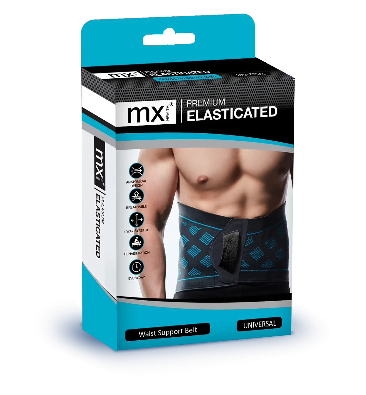 Premium Elasticated Waist Support - Universal