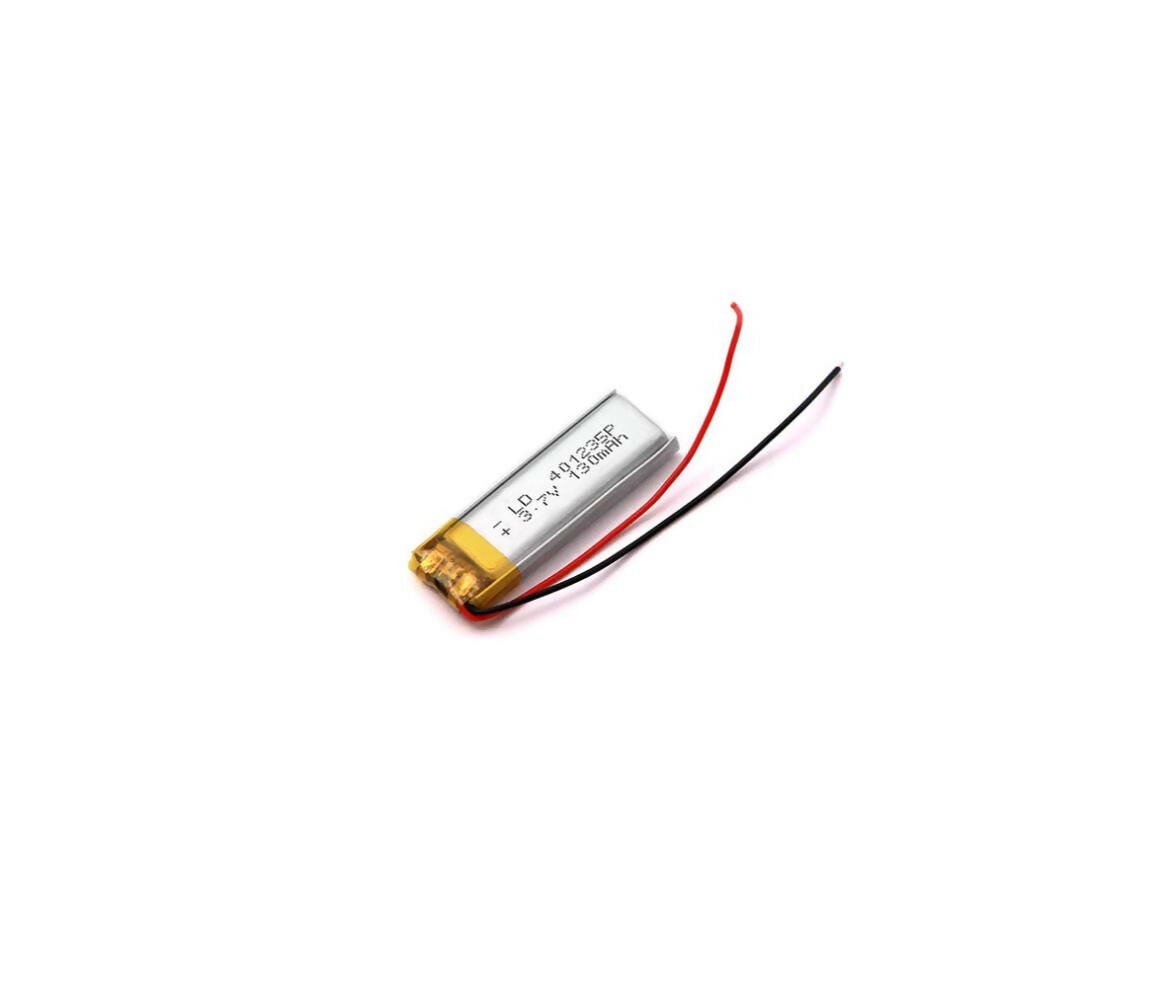 Lithium-Polymer Battery | LIPO | 35x12x4mm | 3.7V 0.13Ah