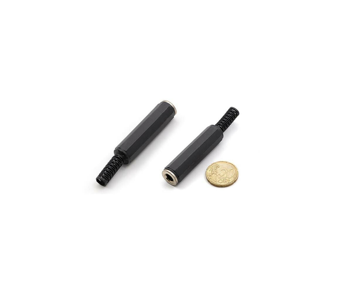 Audio Connector | Jack Mono Female 6.3mm | Cable Mount | Plastic