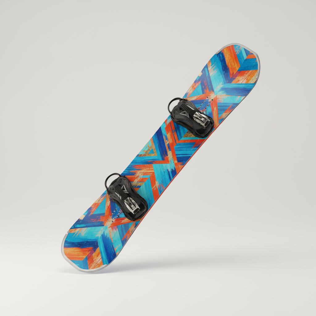 Generate 5 unique images, not just variations of the same thing. Each image must be 1024×1024 with a solid background color #f6f6f6. Output all 5 images together

Product: The Complete Snowboard

