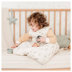 CANDIDE 90cm Travel Blanket Sleep Sack – White Tiger Print