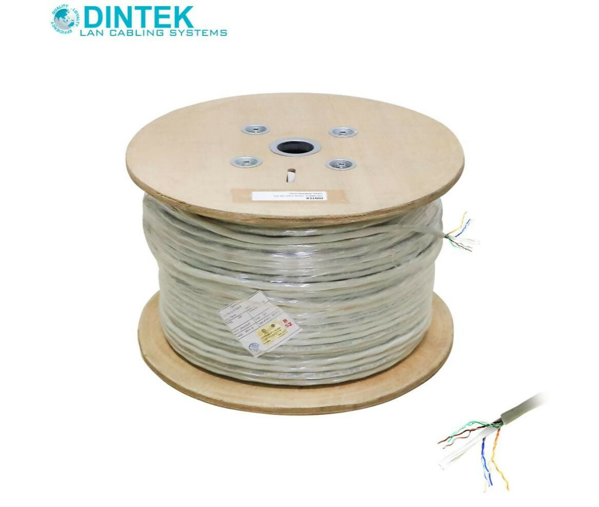 Network Cable | CAT6A | UUTP | 0.5mm | Roll 305M | Dintek