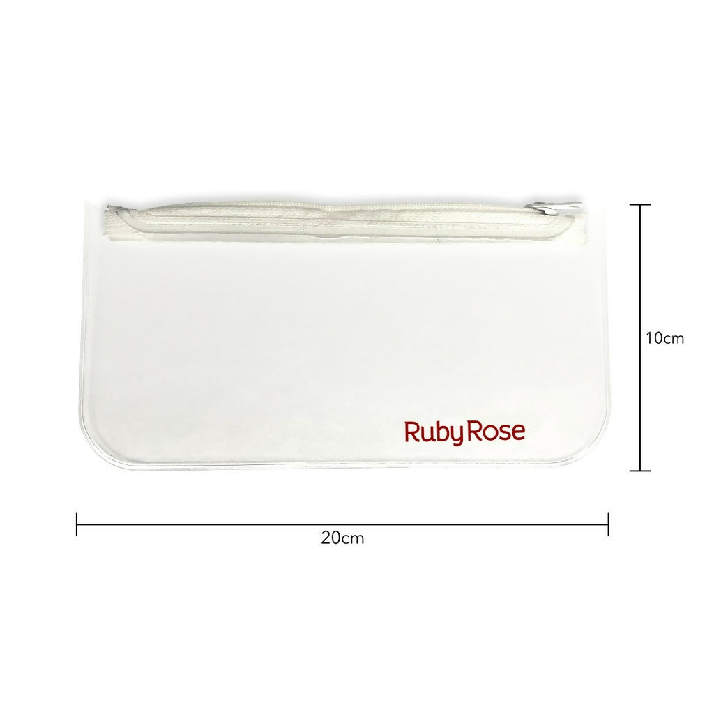 Transparent Ruby Rose Pouch