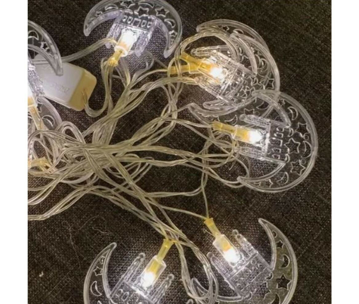 LED Fairy Light | 220V AC | MOON + MOSQUE | Warm White | 3.5M
