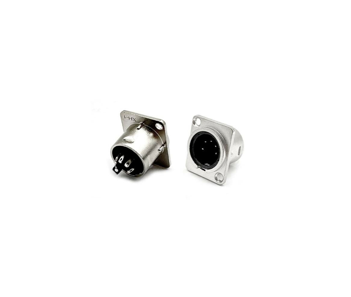 Audio Connector | XLR 5-Pin Male | Metal | Chassis Mount