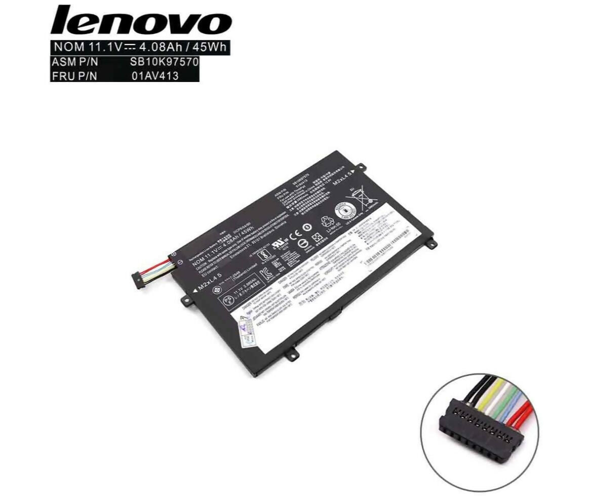 Laptop Battery | 11.1V 3.98Ah | E470 SB10K97570 Original