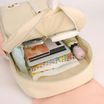 Pastel Dream Diaper Backpack – Sky Blue & Cream