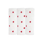 Trois Kilos Sept Set of 3 Muslin Swaddles (70x70cm) – Coeur Rouge Collection