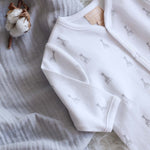 Sophie la Girafe Classic Cotton Sleepsuit – White (3 Months)