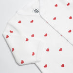 Trois Kilos Sept Sleepsuit Red Heart Pattern