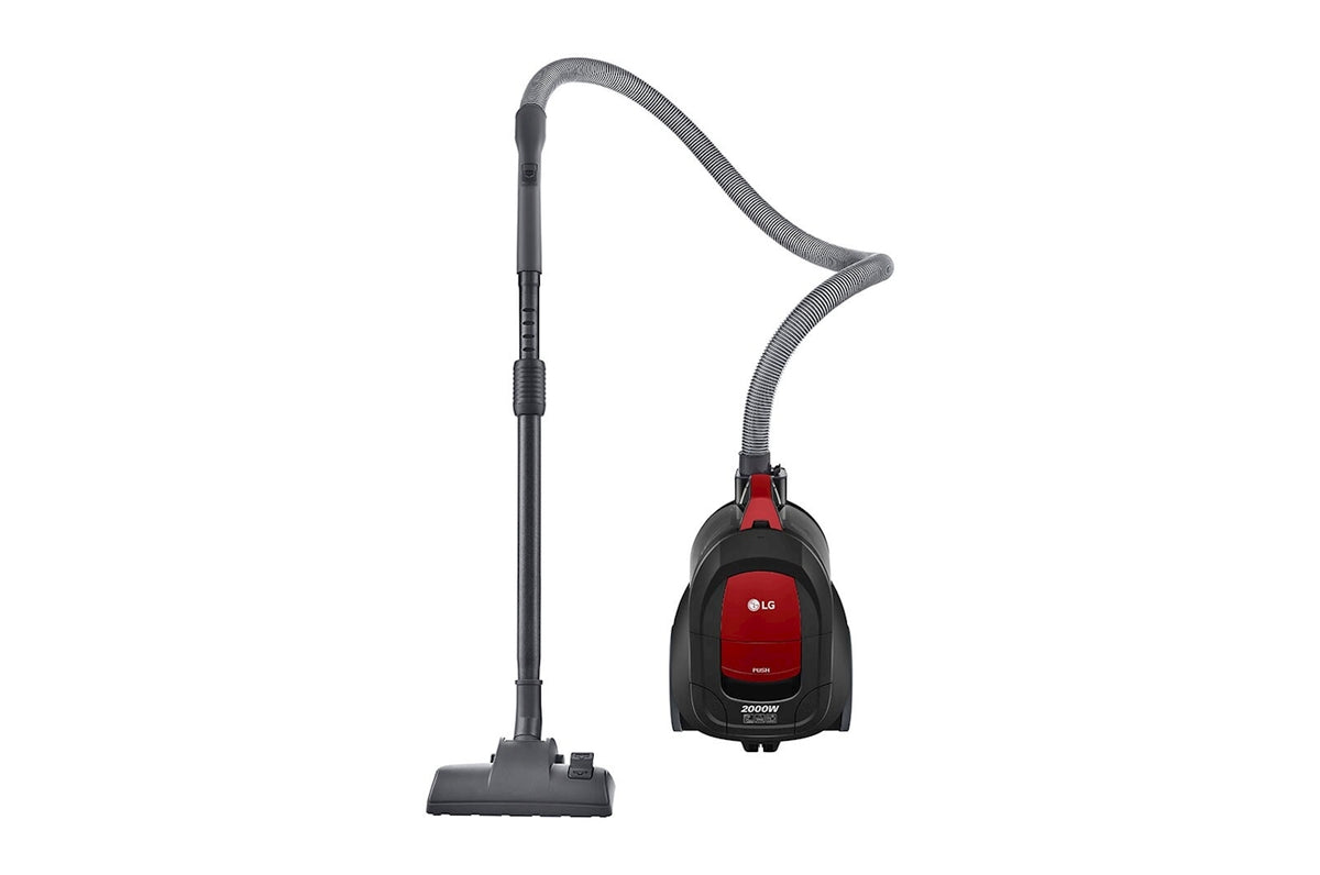 LG Bagless Vacuum Cleaner, Body on-off, Pearl Sparkle Red Suction Power, 2000 Watt