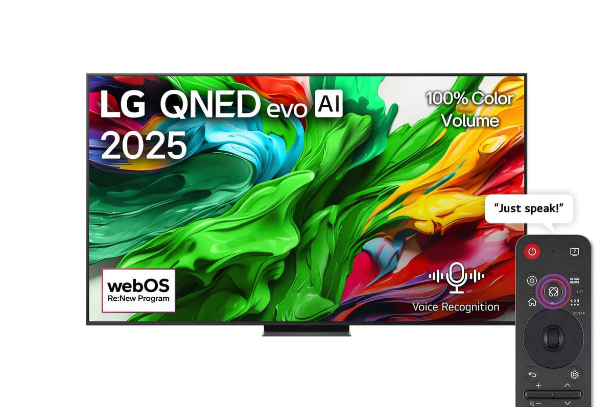65 Inch LG QNED evo AI QNED86 MiniLED 4k Smart TV 2025