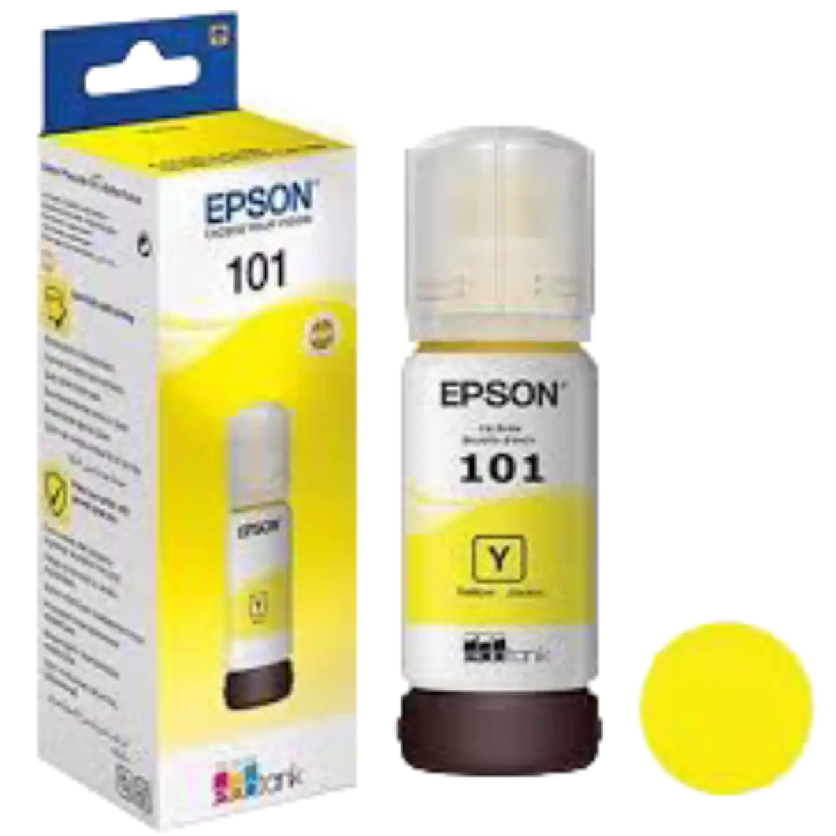 Epson (C13T03V44A) Genuine 101 EcoTank Yellow Ink Bottle - 70ml
