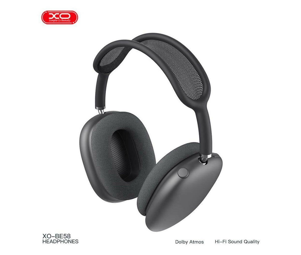 BE58 Lighty ANC Headphones, Speaker Power: 20mW, Standby Time: 105H, Bluetooth Range: Greater than 10m.