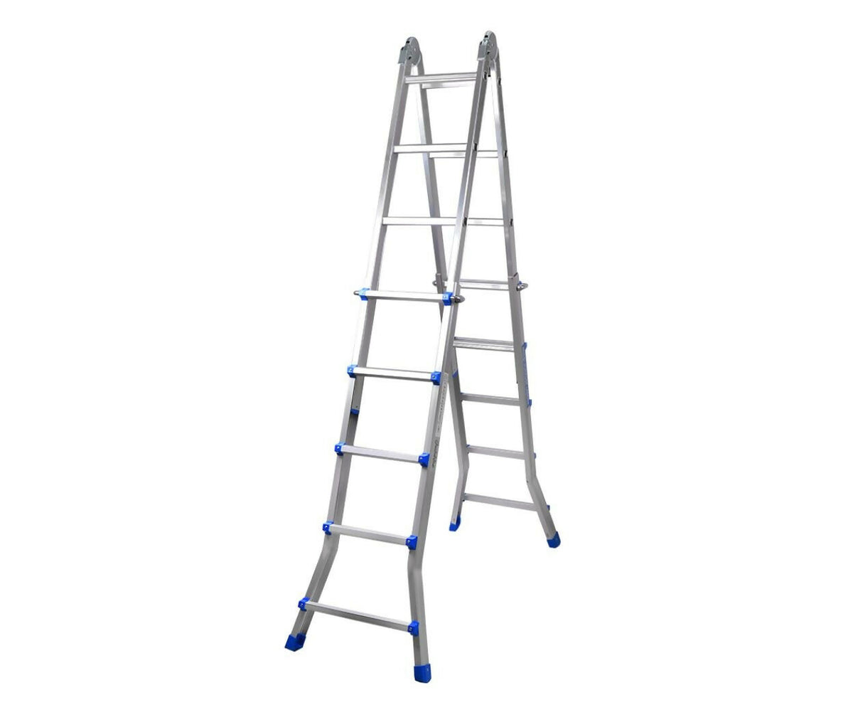 Ladder | Multipurpose | Aluminium | 6x6 Steps | Double | 370cm