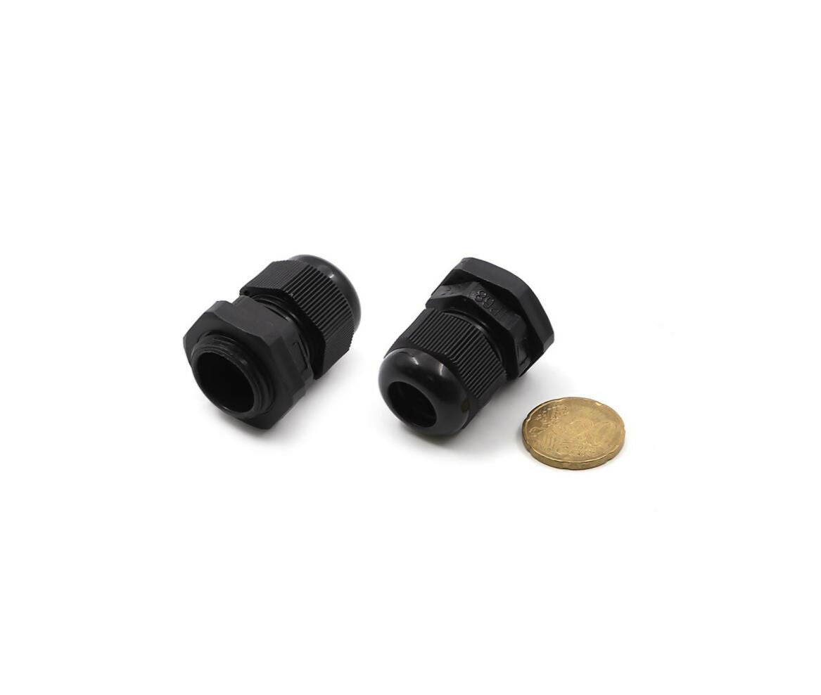 Plastic Cable Connector| PG13.5 | Waterproof | 5~12.5mm | Black