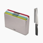 Joseph Joseph Folio Set of 4 , Color-coded boards with Chef’s Knife