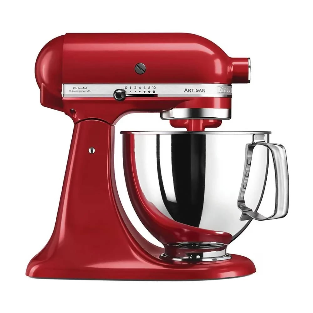 KitchenAid Artisan Tilt Head Stand Mixer 4.8L + PS + Prep Bowl + SS Accessories - Candy Apple
