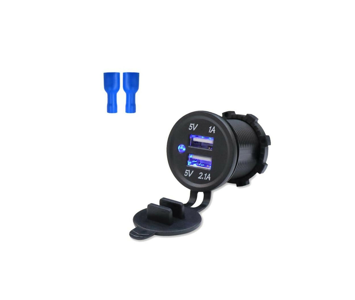 USB Socket Adapter | Dual Port | Universal | 2.1A