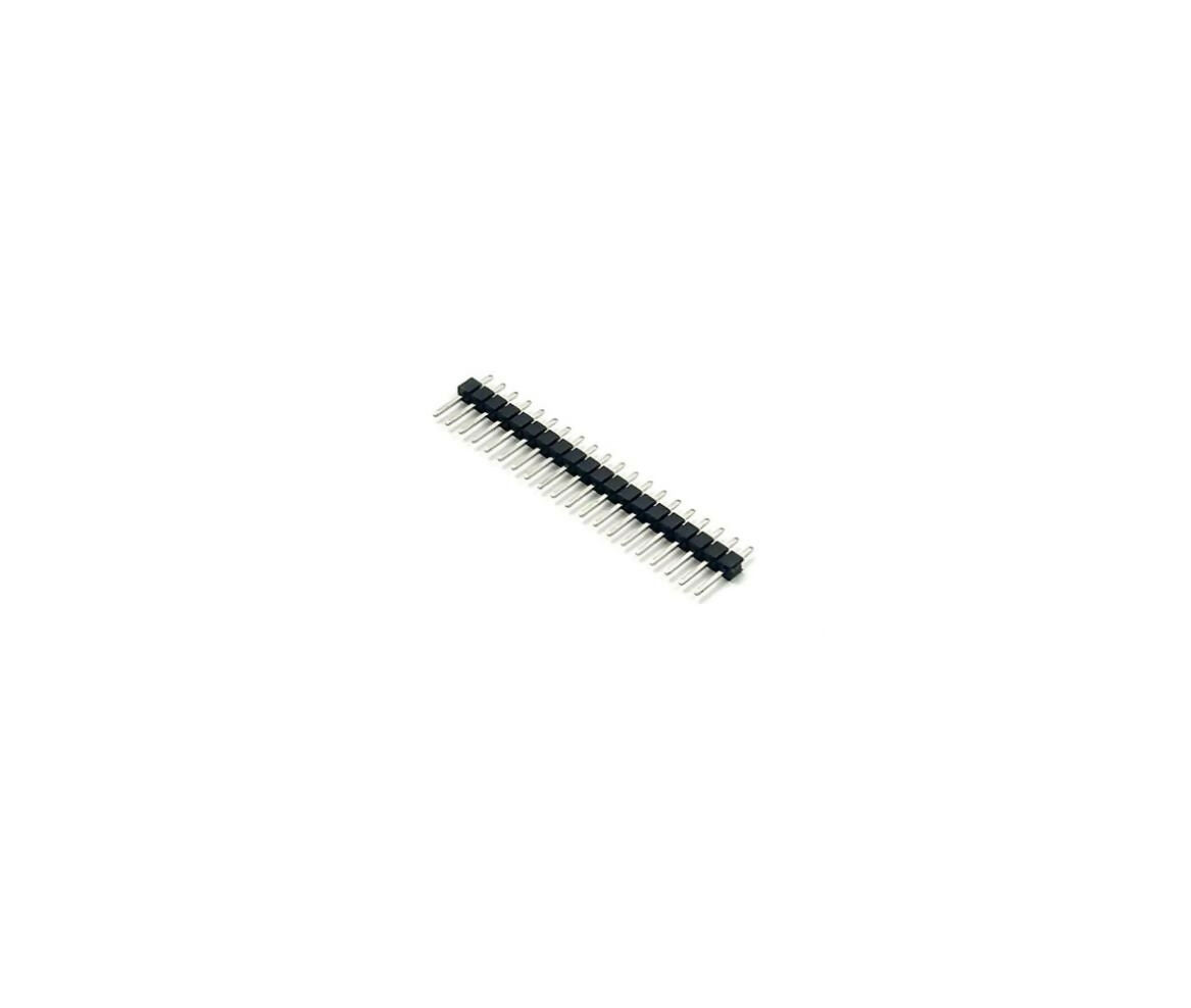 Connector, Straight Male Pin Header, 20x1, 11x2.54mm