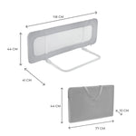 Kinderkraft: GUARD AND DREAM Bed Guard Rail (Light Grey)