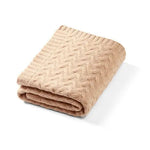 Merino wool blanket dark beige