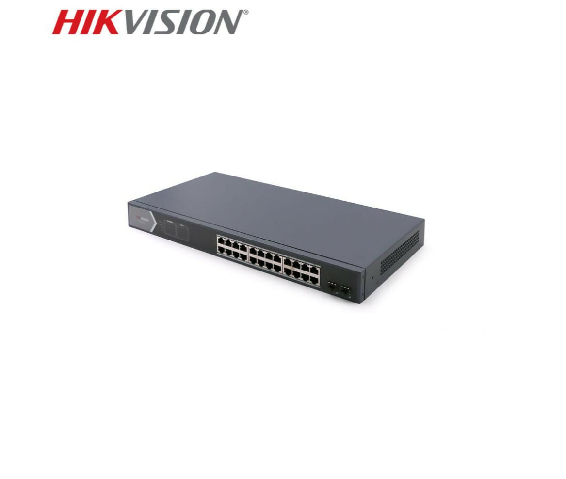 Network Switch | 24-Port | Smart | POE | 2x Uplink | HikVision