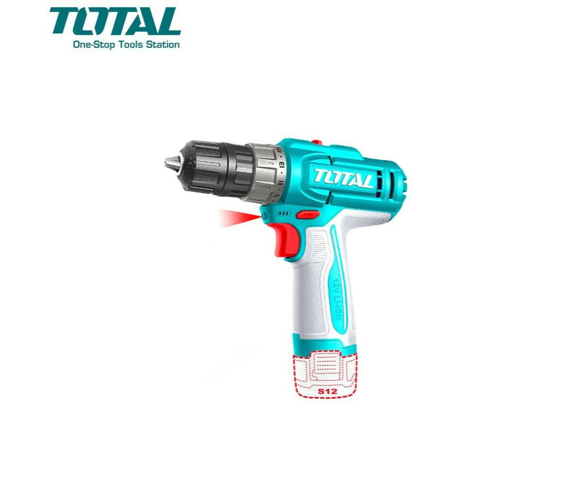 Compact Drill | Cordless | 12V | x Battery Pack | Total