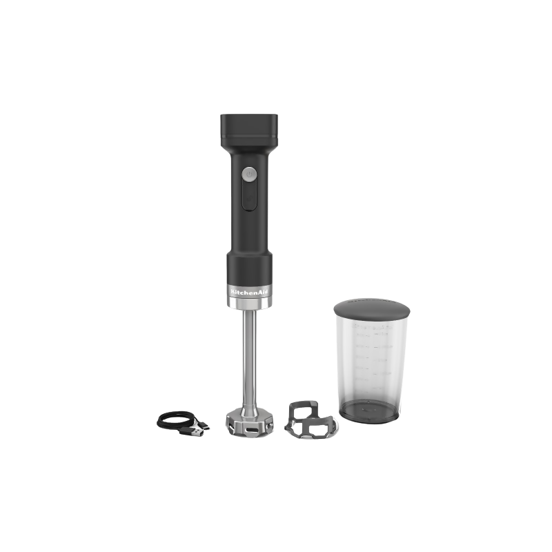 KitchenAid Cordless Hand Blender, Full SKU With Battery - Black Matt