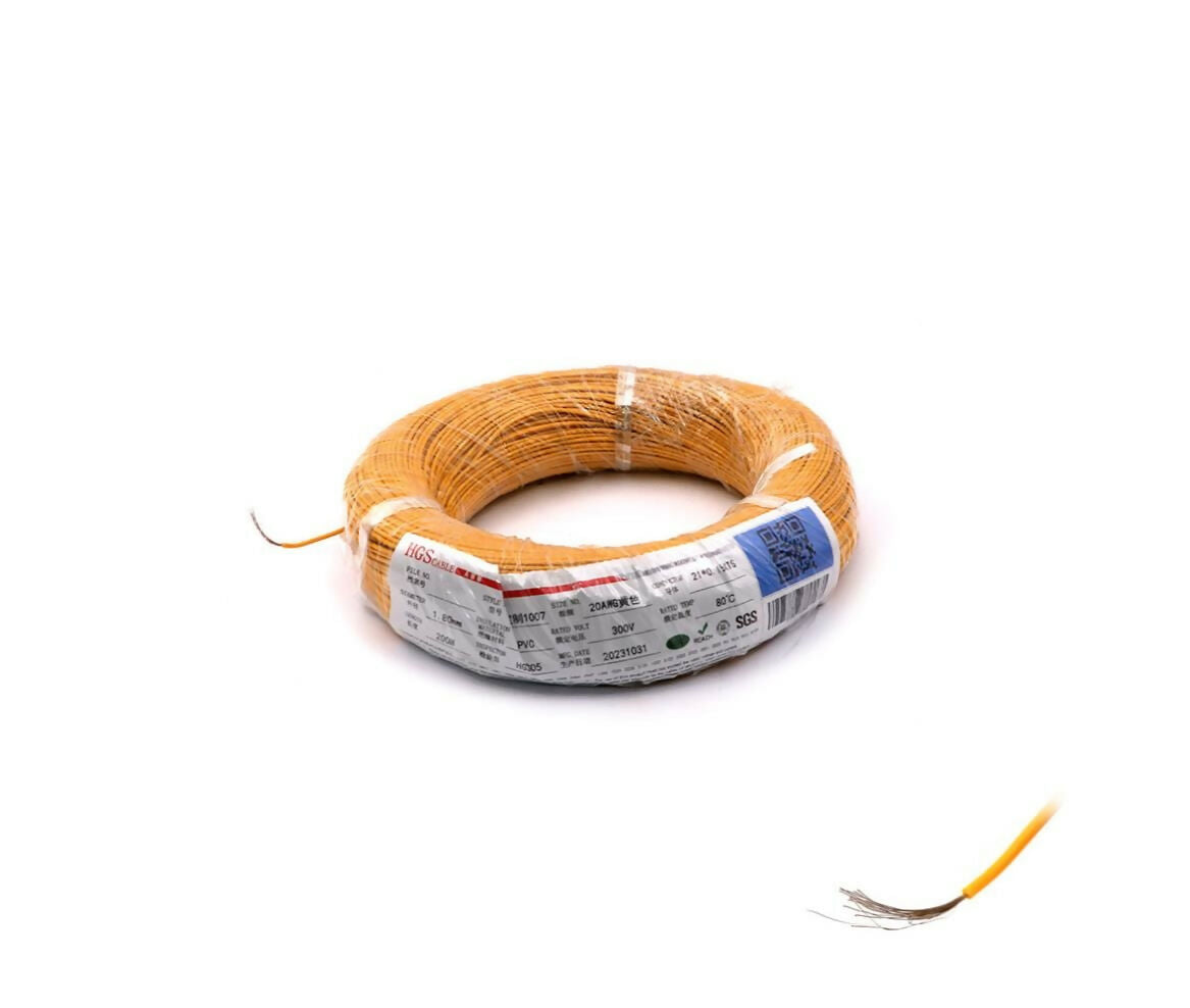 Single Core Copper Wire | 1.80mm x 200M | Yellow