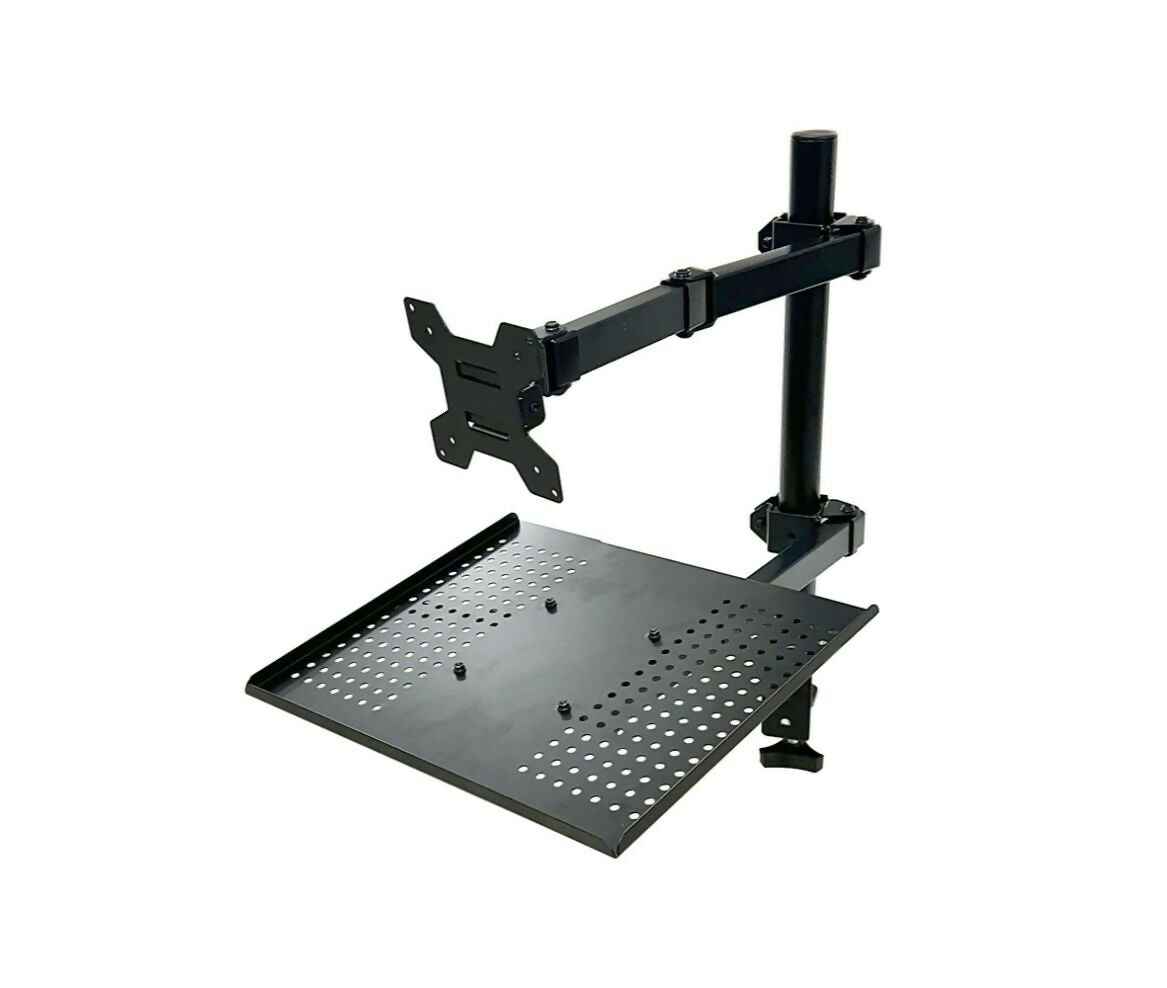 Bracket LCD | Beside Clip | Swivel With Laptop Holder | 13"~32"