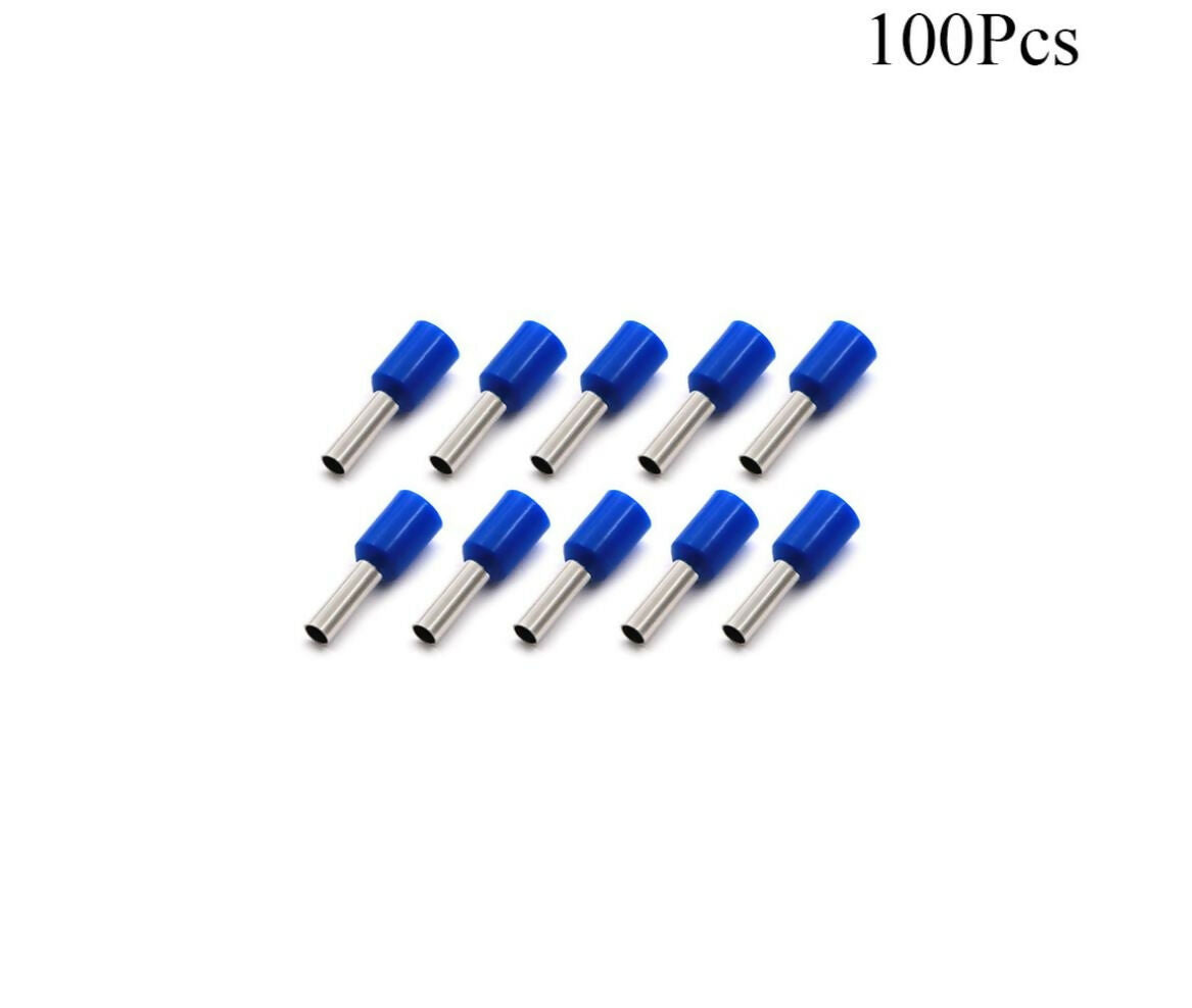 Cable Lugs Insulated Set | ET- 2.5-8 | Cord End | 2.5mm | Blue | 100pcs