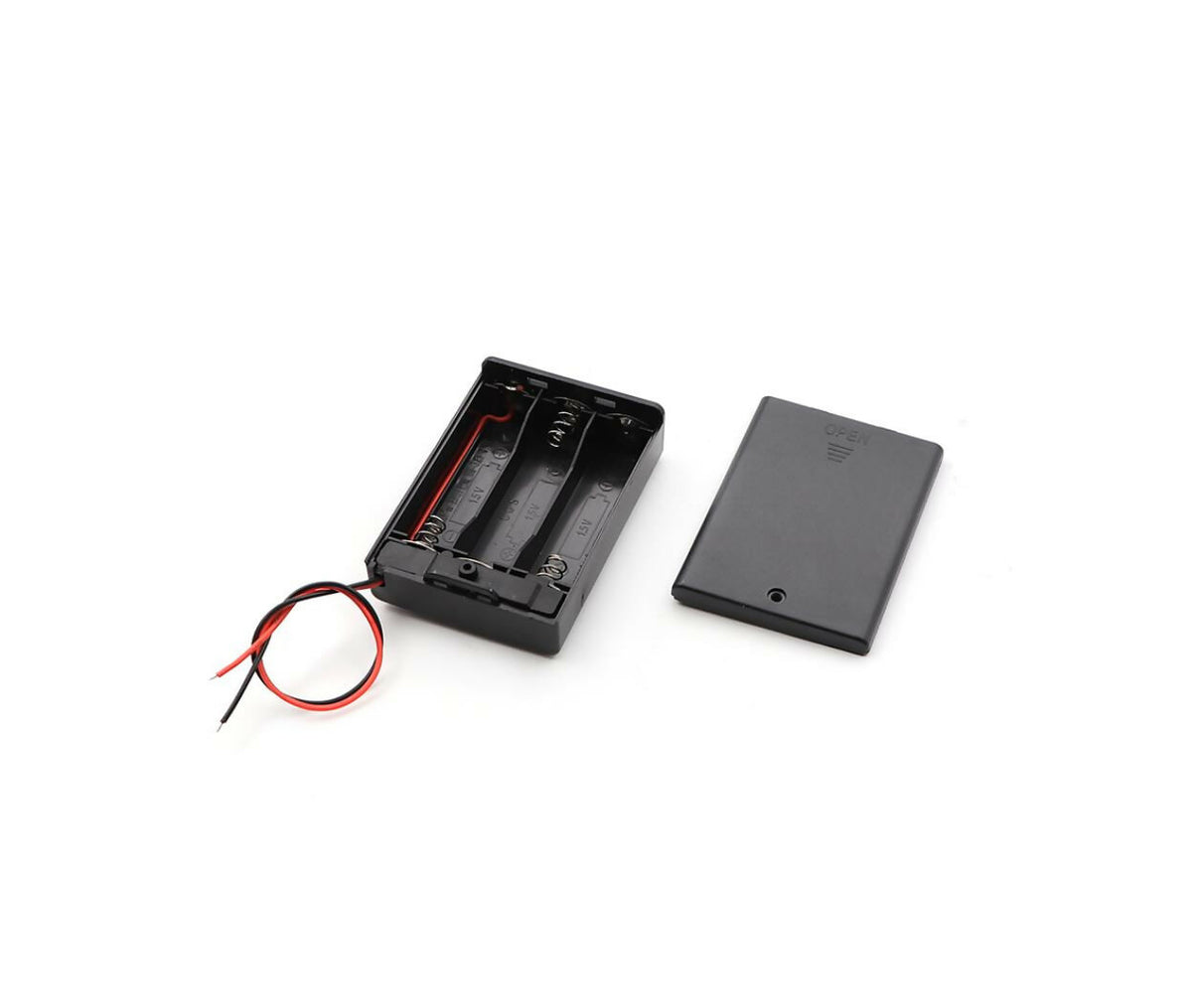 Battery Holder Storage | 3xAA | Switch & Cover