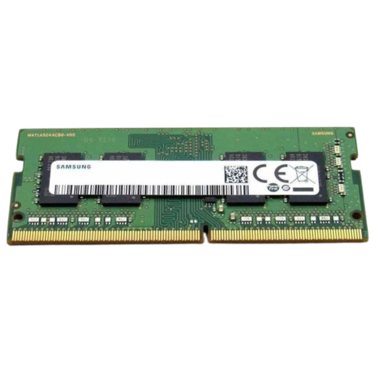 Samsung (M471A1G43CB1-CWE) 32Gb DDR4 PC4-3200 SoDIMM - Single Rank Single Sided, Green PCB