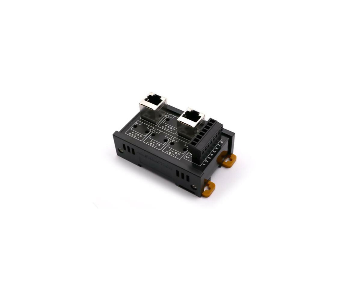 Adapter Module | Rail Mount | 2x RJ45 - Terminal