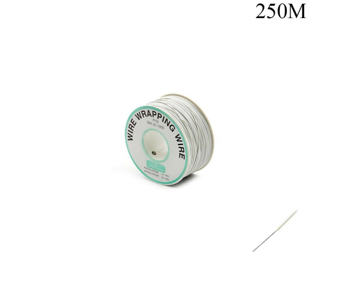 Single Core Copper Wire | 0.25mm x 250M | White