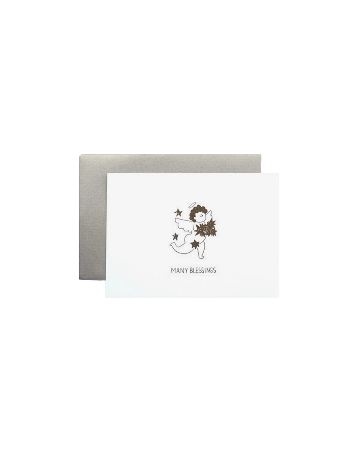 MANY BLESSINGS ANGEL Greeting Card