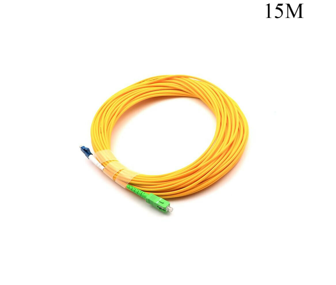 Optical Cable | Single Mode | LC - SC APC | Simplex | 15M