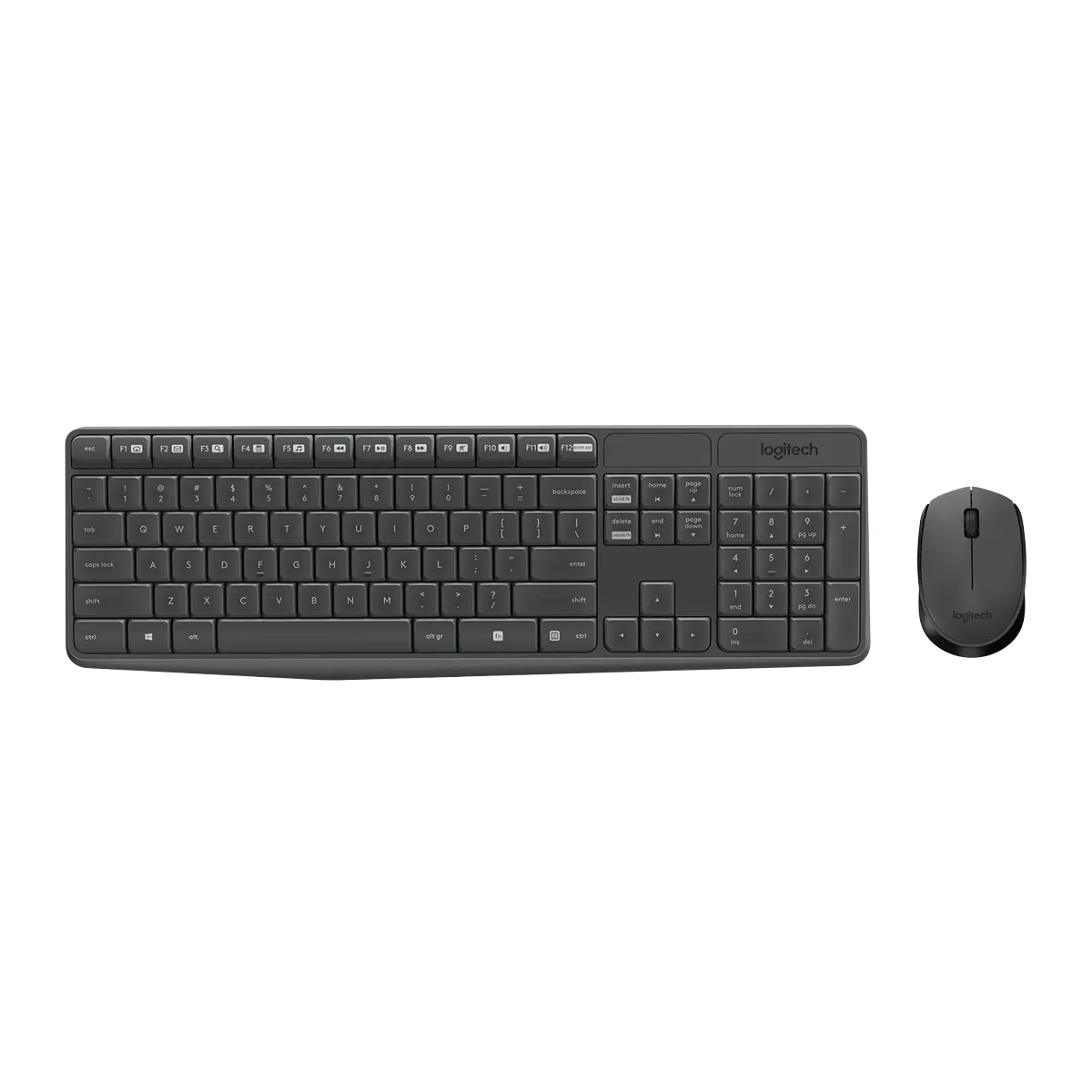 Logitech (920-007927) MK235 Wireless Keyboard and Mouse Combo, UK/AR Layout - Black