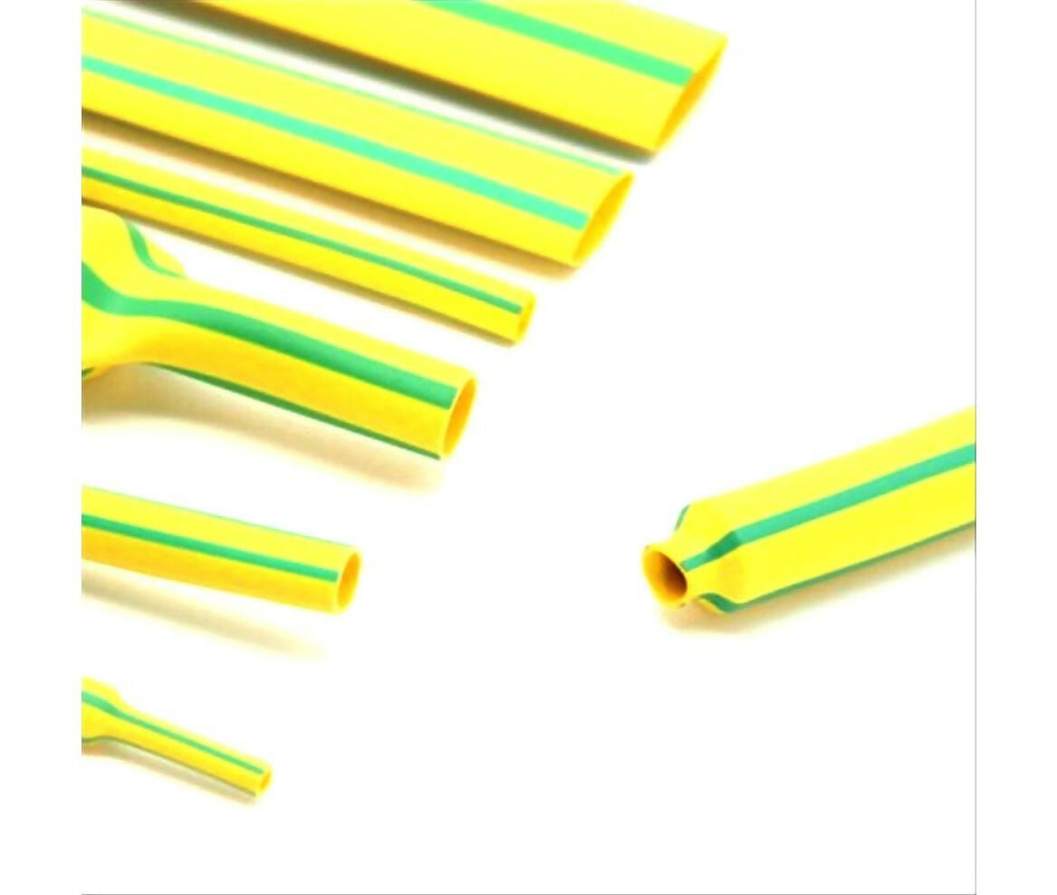 Heat Shrink Tube | Earth | 5mm | Yellow & Green