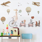 SIPO: Nursery Wall Decals - Giraffe on a Bicycle