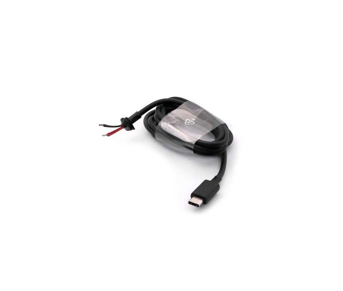 Power Supply Cable | Connector DC | USB-C | 2x Wire | 1.2M | Black