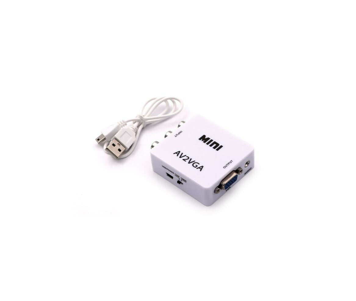 Audio Video Converter | 3x RCA - VGA | Mini