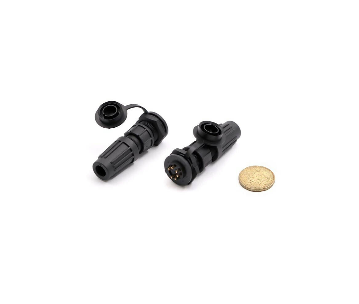 Plug Socket Connector 6-Pin | Waterproof | Cable Mount