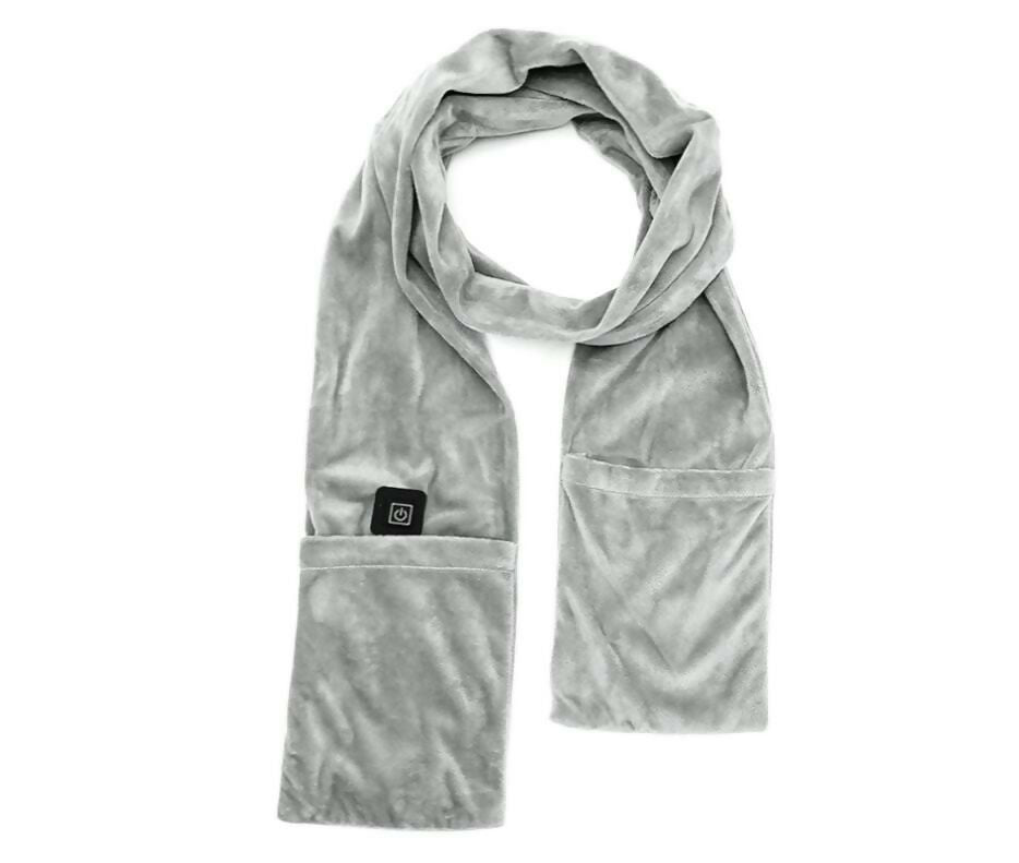 Intelligent Heating Scarf with Pocket, High-quality Fleece Fabric, Heating Levels: 3 (Low/Medium/High), Power Source: Power Bank, Length: 1.8 meters